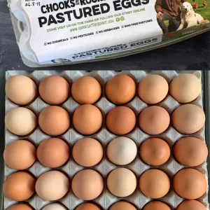 Free Range Pastured Eggs from pastured chickens at Chooks at the Rooke in Cororooke, Victoria selling to Melbourne, Victoria